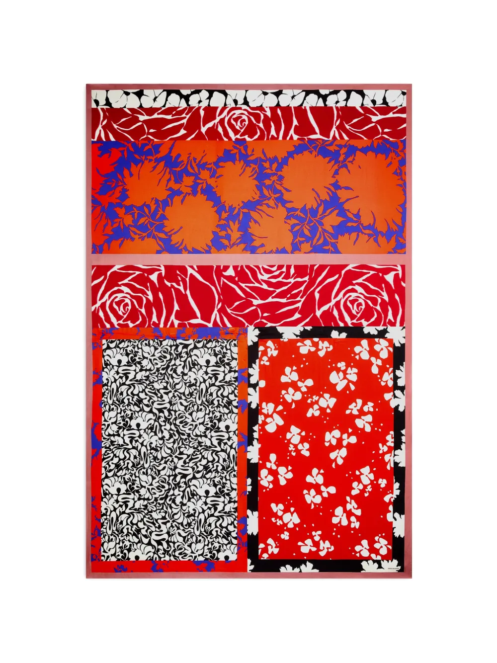 

Шарф из вискозы с принтом Dries Van Noten, красный