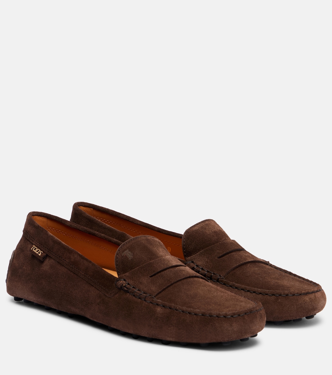 Гоммино замшевые мокасины для вождения Tod's, Marrone