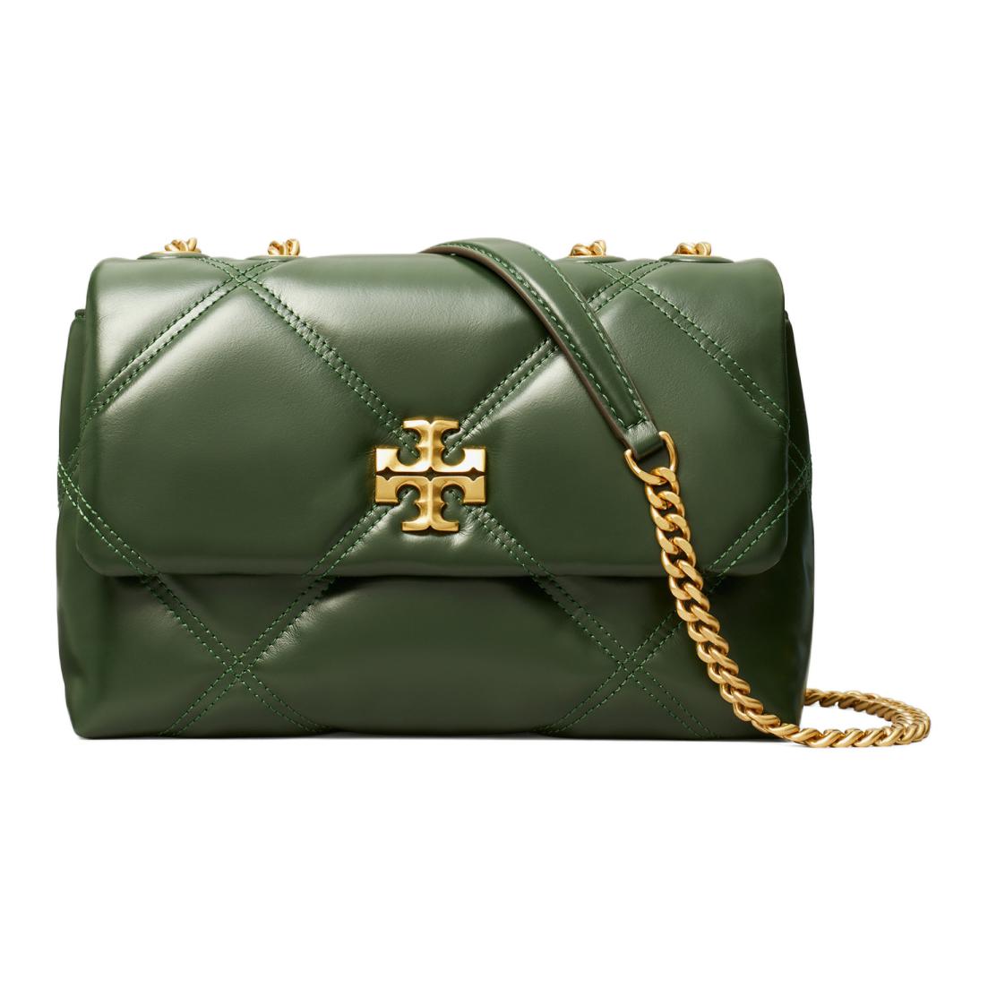 

Сумка Kira Nappa Кожаная Через Плечо Маленькая Женская Базиликовый Зеленый TORY BURCH