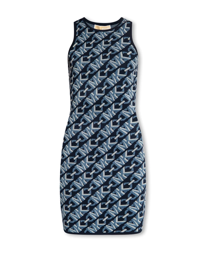 

Платье-Майка с жаккардовым логотипом Empire Michael Kors, синий