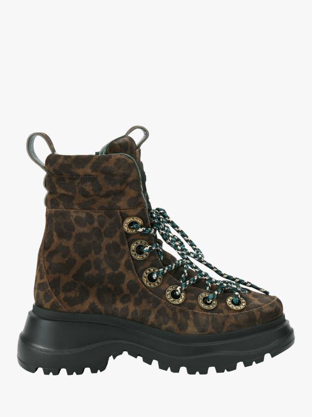 Ботинки для хайкинга Kensington из замши с леопардовым принтом Kurt Geiger London, Multi