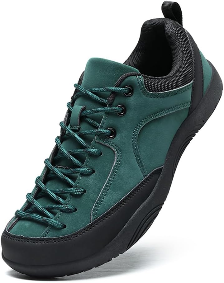 

LEADER SHOW Мужские кроссовки для прогулок на улице с широким носком, легкие, удобные, повседневные кроссовки для походов, путешествий и ежедневного комфорта, зеленый