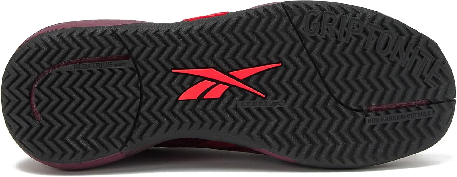 Мужские спортивные кроссовки Reebok Nano Court для пикубола, черный/красный — фото 4