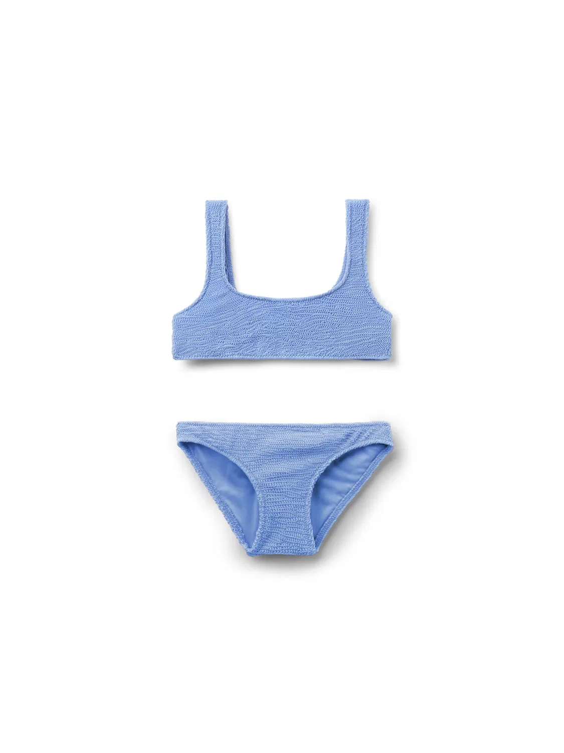 Бикини-бралетт Calzedonia Crinkle Waves светло-голубого цвета