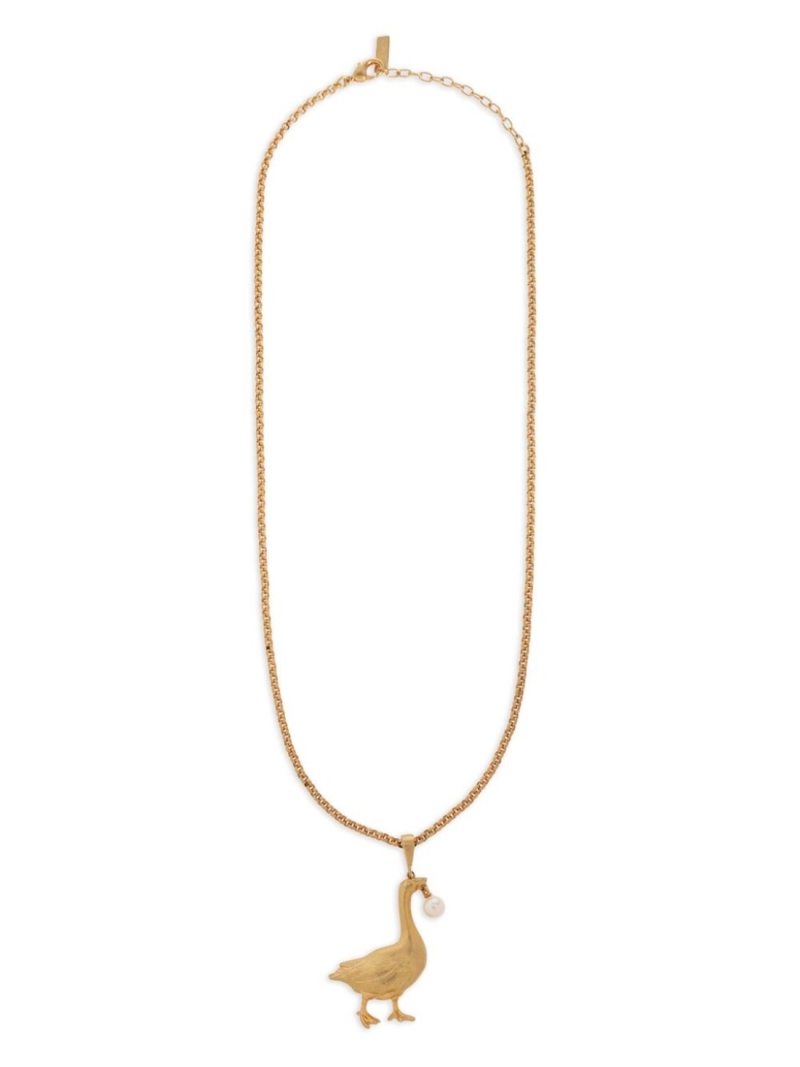 

Moschino колье с подвеской Goose, золотой