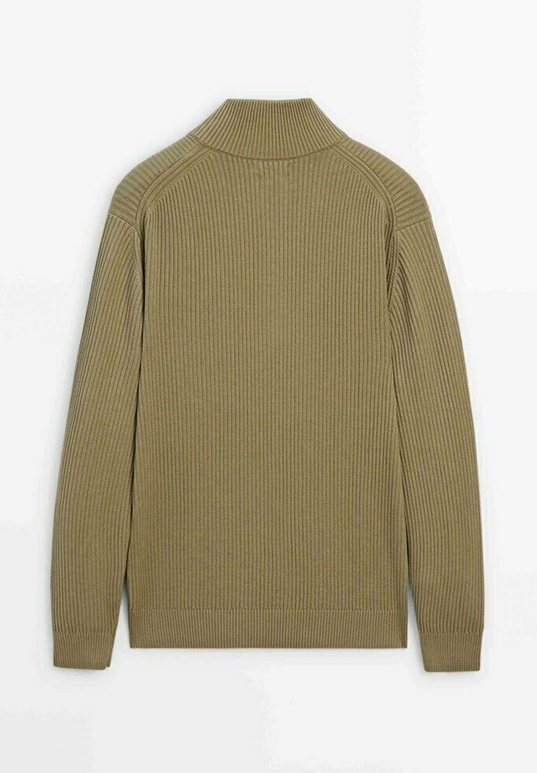 

Джемпер WITH MOCK NECK Massimo Dutti, хаки