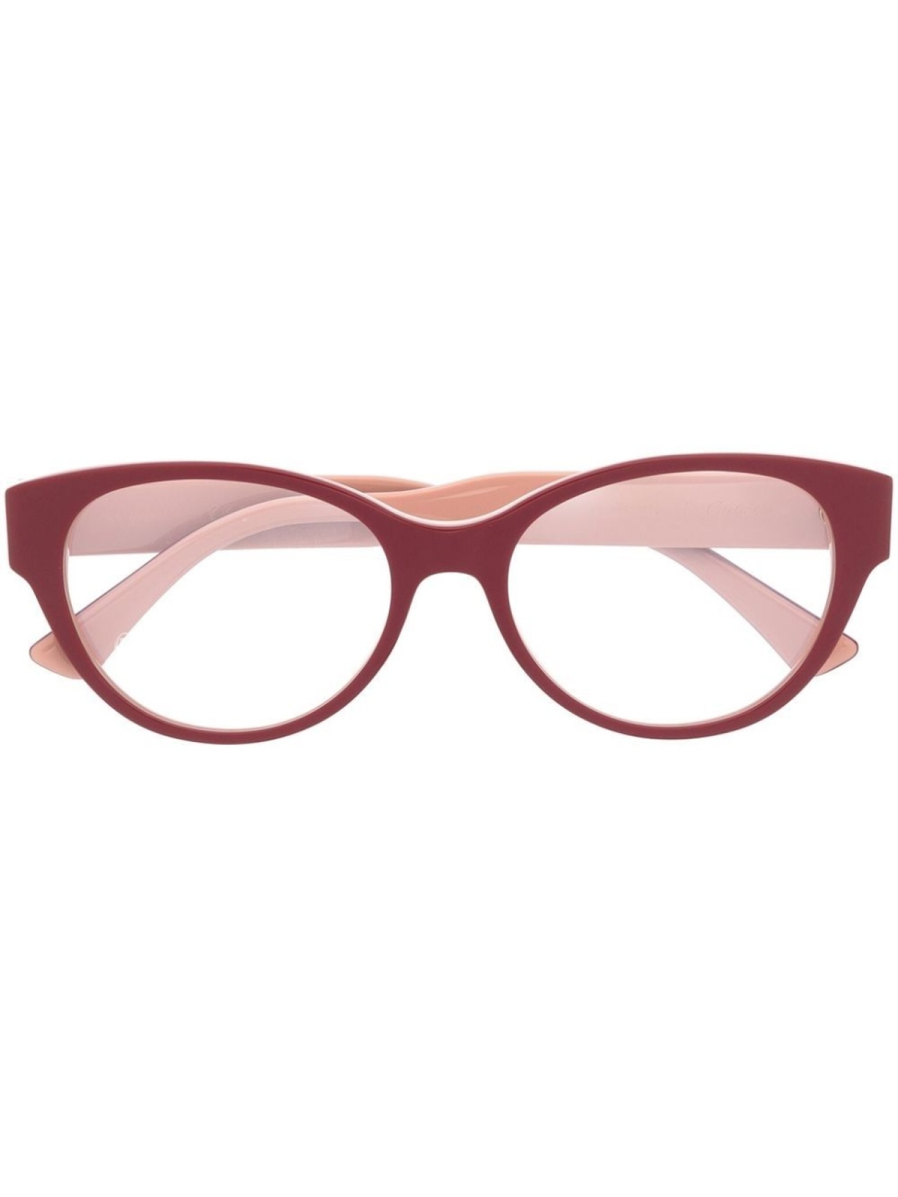 

Очки в оправе 'кошачий глаз' с логотипом Cartier Eyewear, розовый