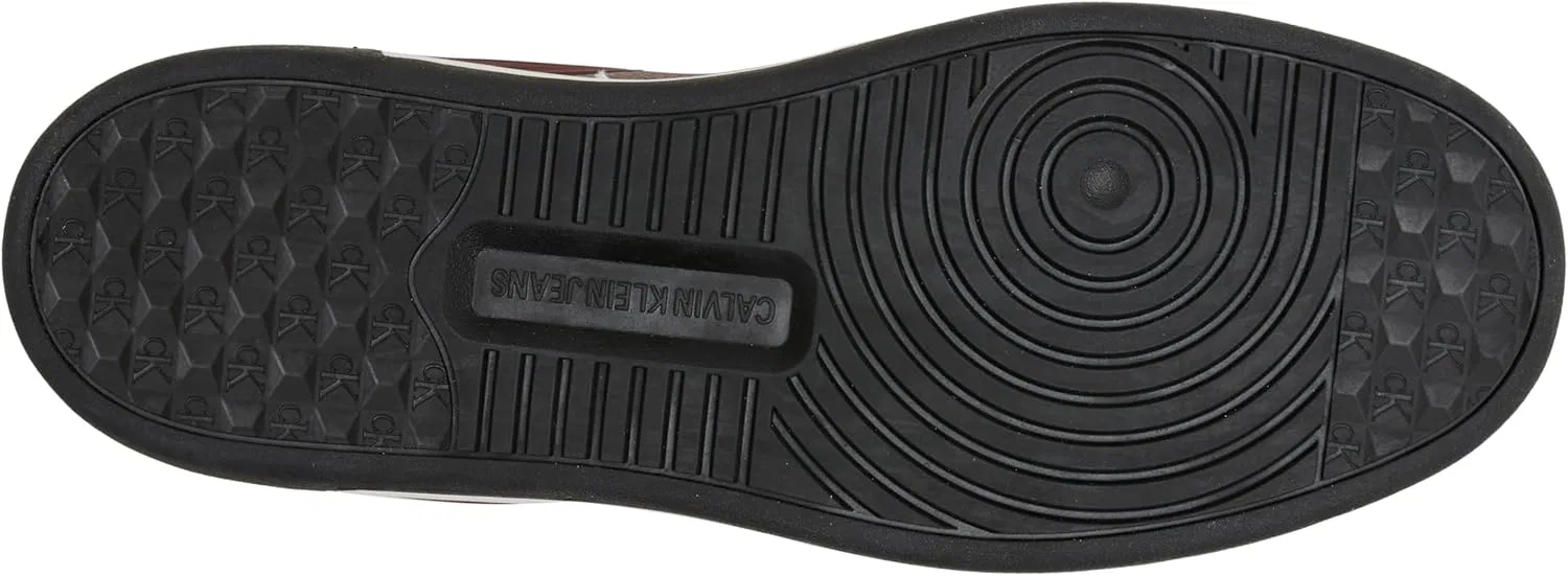 Кроссовки Calvin Klein Herren Cupsole Basket Hybrid Schuhe, Red Bitter Chocolate White — фото 2