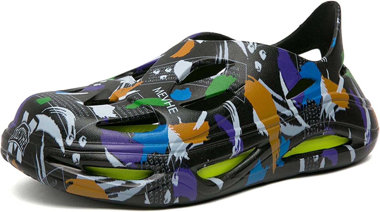 

Летние мужские модные тапочки UANGLI, перфорированные сандалии, обувь для прогулок по воде, дышащие, с толстой подошвой, противоскользящие, удобные и эстетически приятные для дома и выхода на улицу, черный