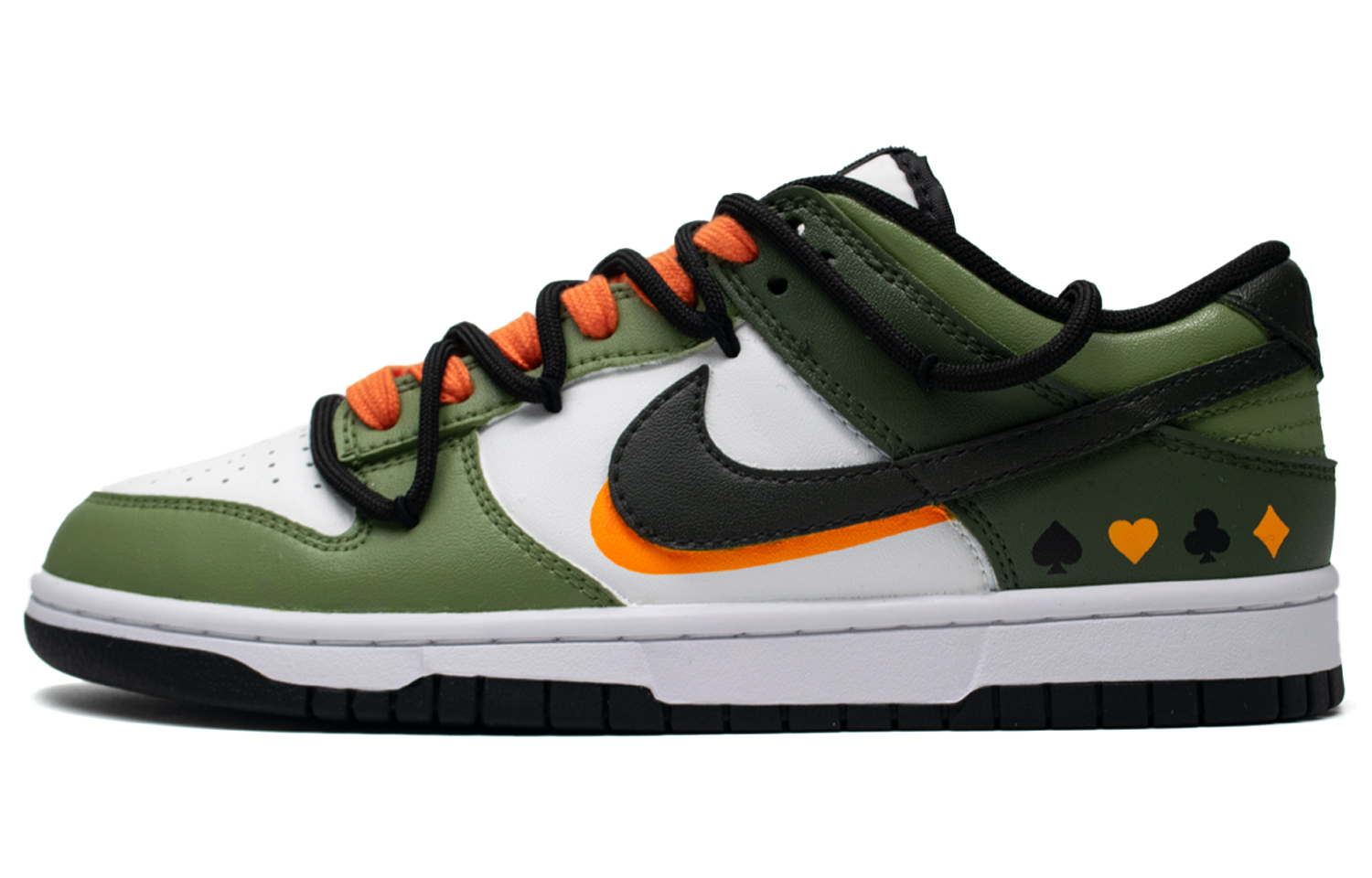 

Кроссовки для скейтбординга Dunk Low с противоскользящей амортизацией, легкие, с низким верхом, для детей и подростков Nike, зеленый