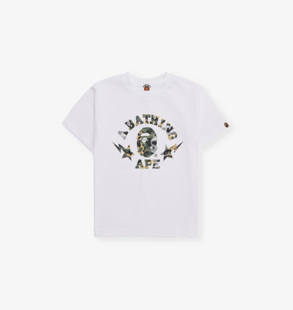 

Футболка колледжа с принтом «Camo crazy» для детей 2–9 лет A Bathing Ape, белый