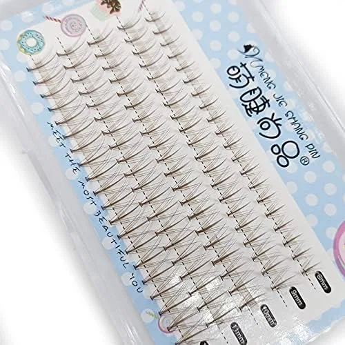 Ресницы ICECHEER Brown Color Mix Individual Eyelash Tray A Shape Fairy Eyelash Extensions 10D Pre-Fan Fish Dub Volume Natural Long False Eyelashes — фото 4