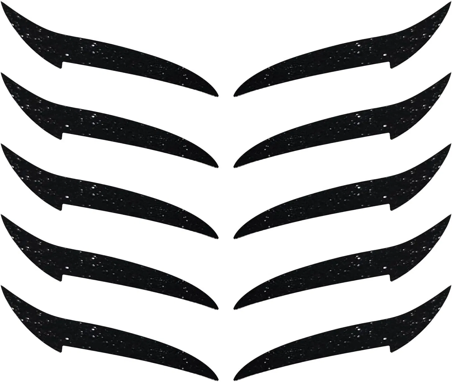 Подводка для глаз накладная, черная, No brand, 10 шт, 4.3x2.3 см