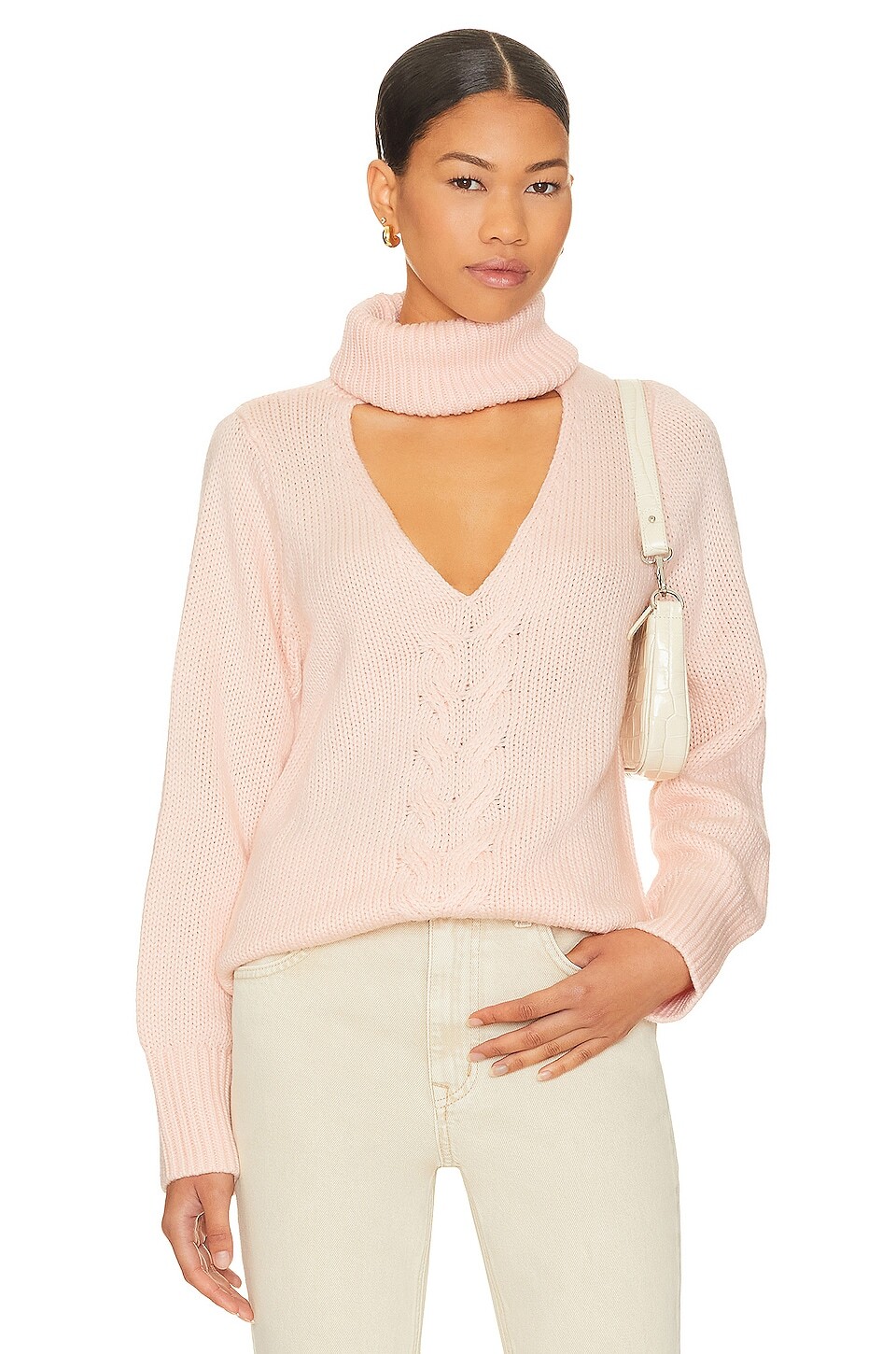 

Пуловер Lovers and Friends Deidra Cut Out Turtleneck, цвет Light Pink