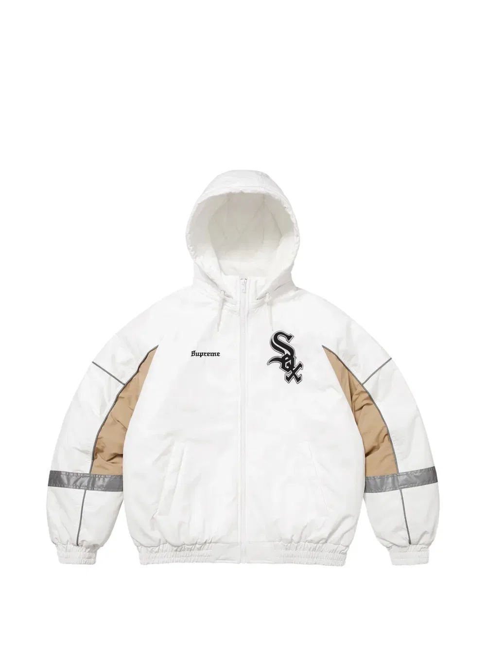 Куртка с капюшоном стадиона "Чикаго Уайт Сокс" Supreme, белый
