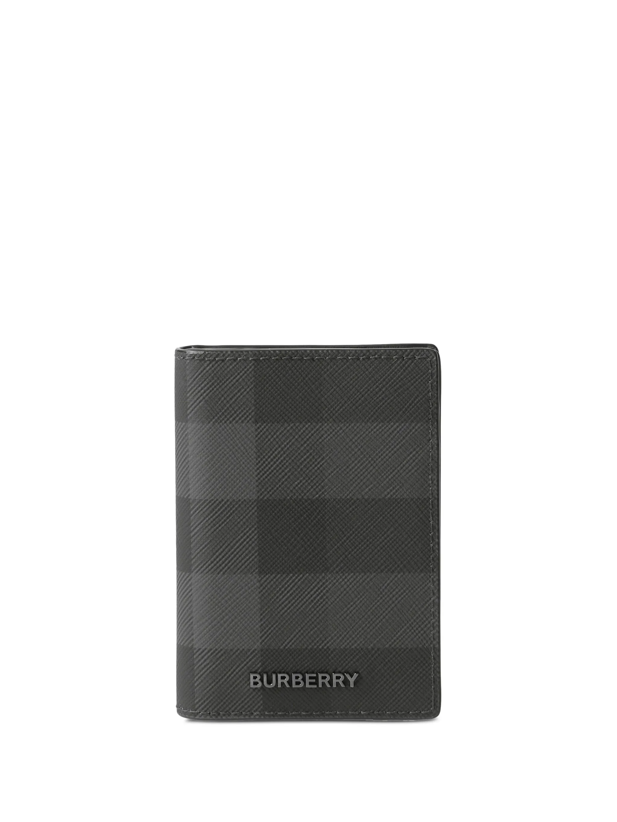 

Картхолдер в клетку Burberry, черный
