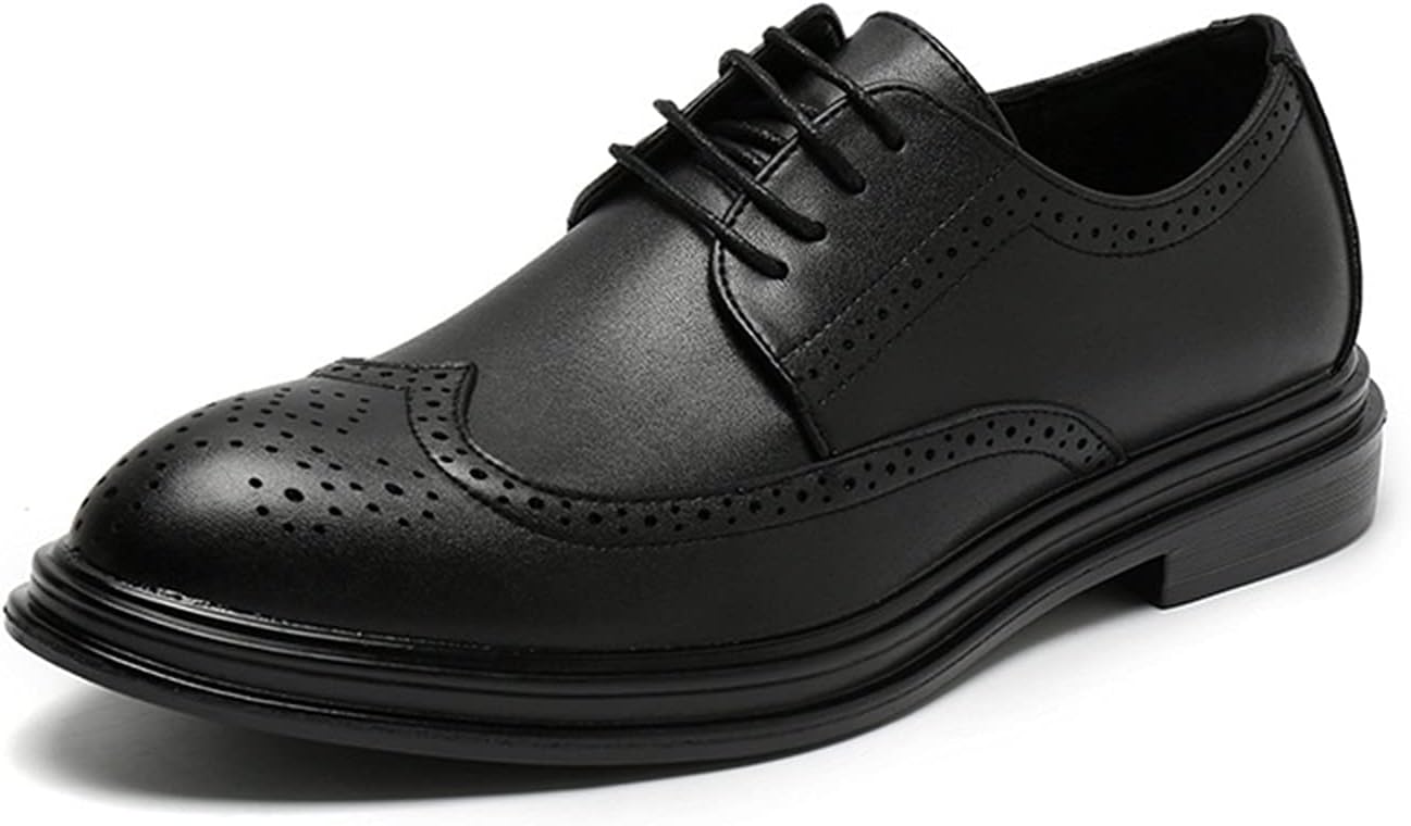 

Мужские туфли EVSER Dress Oxford с шнуровкой Derby, броги с тиснением, с крылышком, закругленный блестящий носок, противоскользящая резиновая подошва, низкий профиль (Цвет: коричневый, Размер: 8.5)