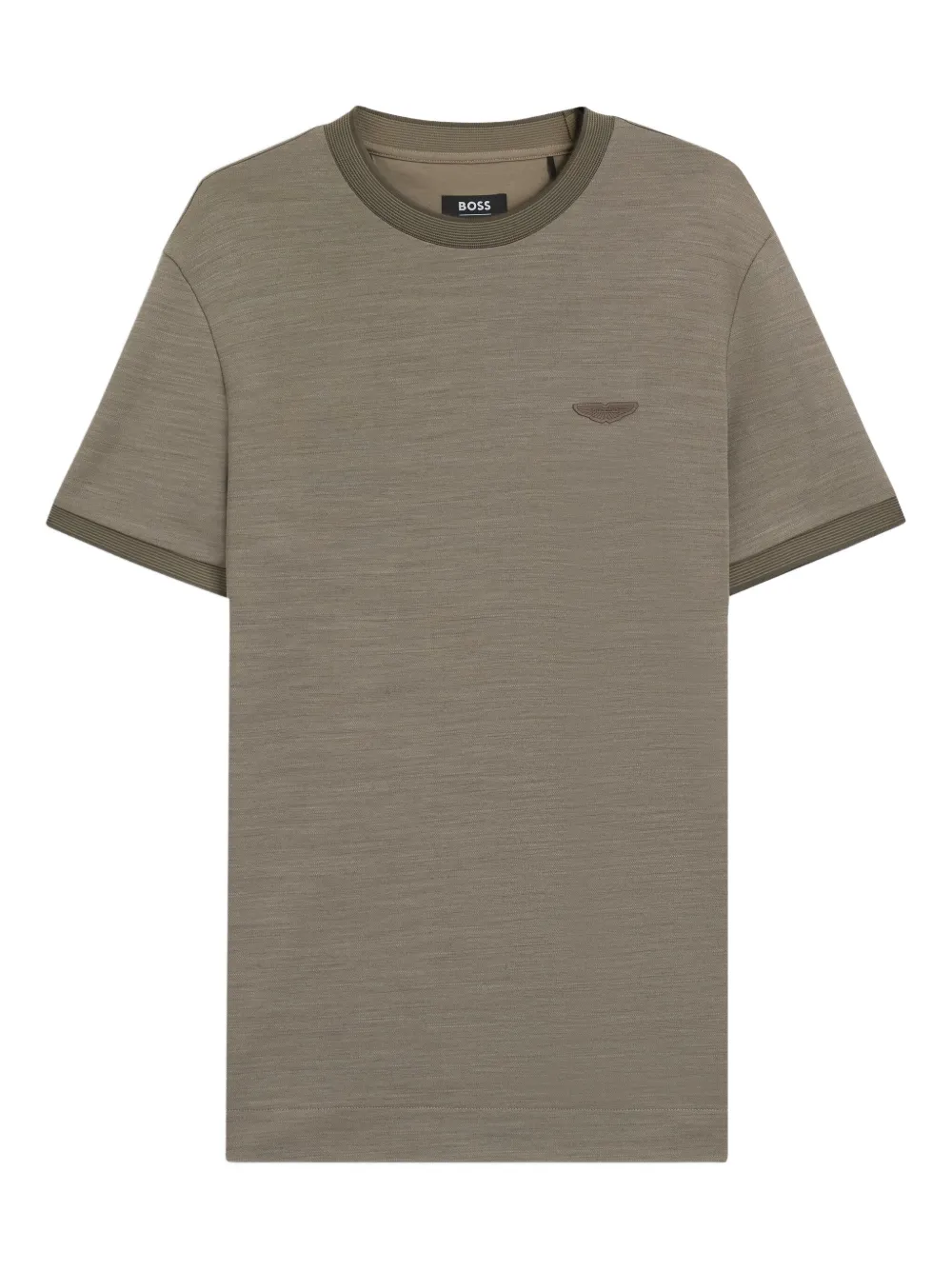 

Футболка с логотипом из коллаборации с ASTON MARTIN Boss, бежевый