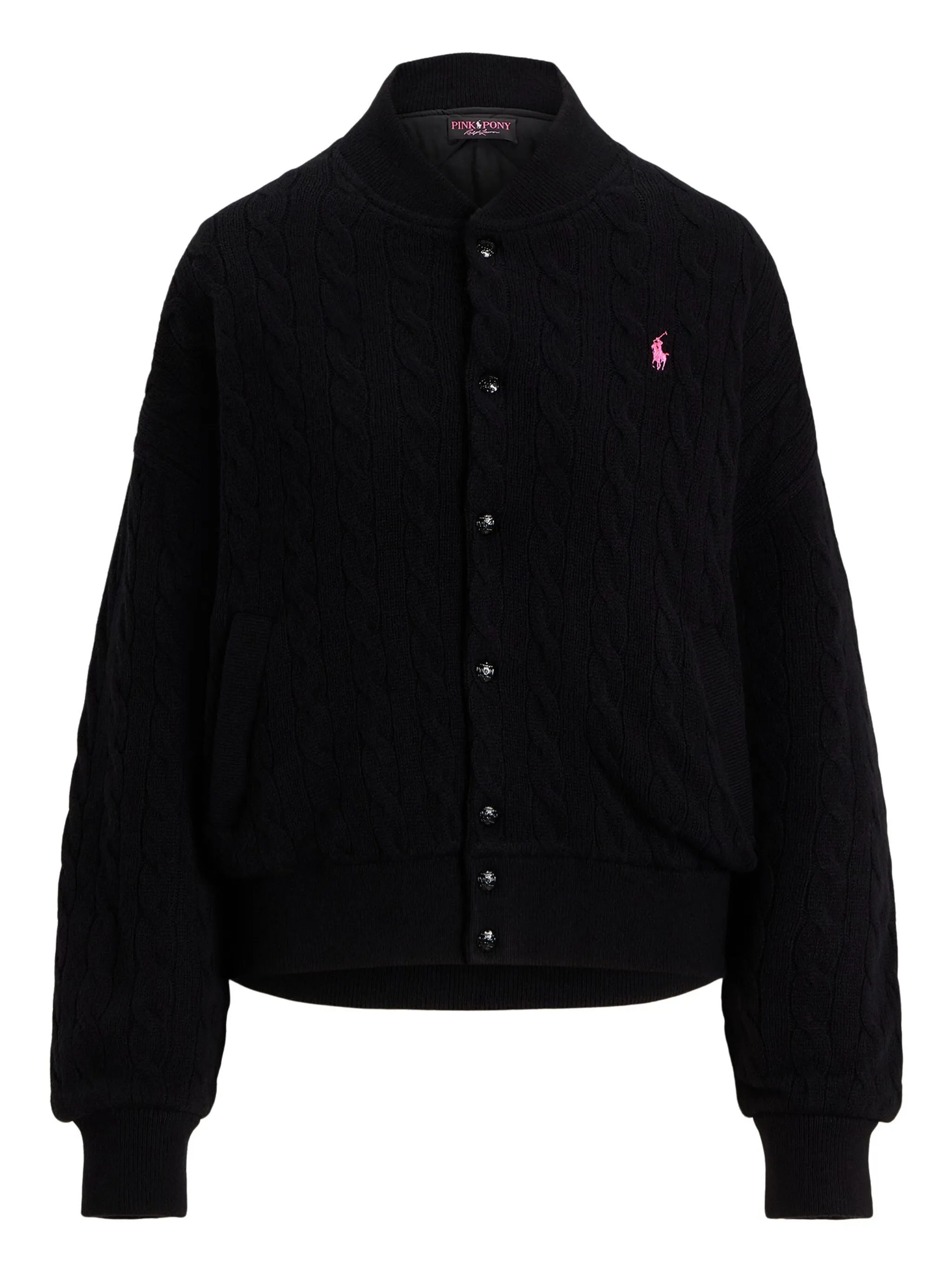 

Кардиган Pony фактурной вязки Polo Ralph Lauren, черный