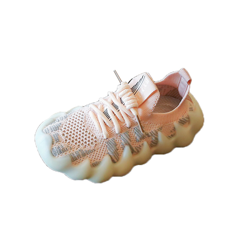 

Нескользящие, износостойкие, дышащие низкие детские кроссовки для повседневной носки RHOBESAM, розовый