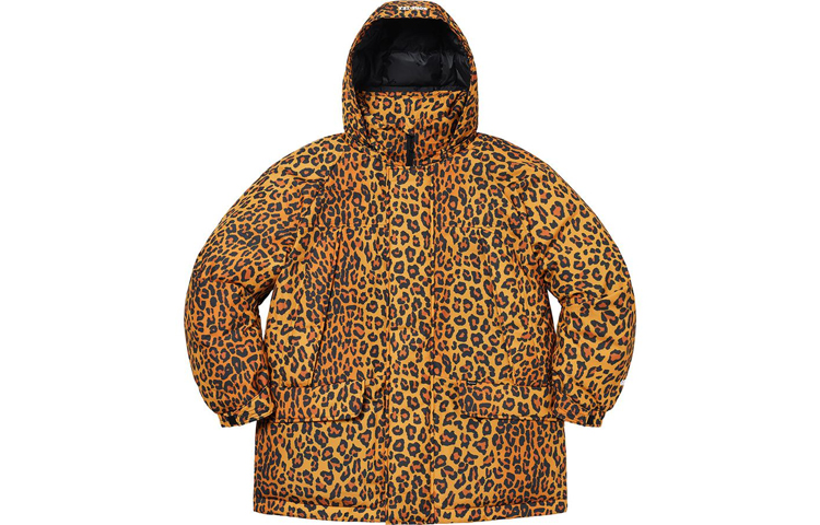 

Supreme Пуховая парка GORE TEX с наполнителем 700, Leopard Print