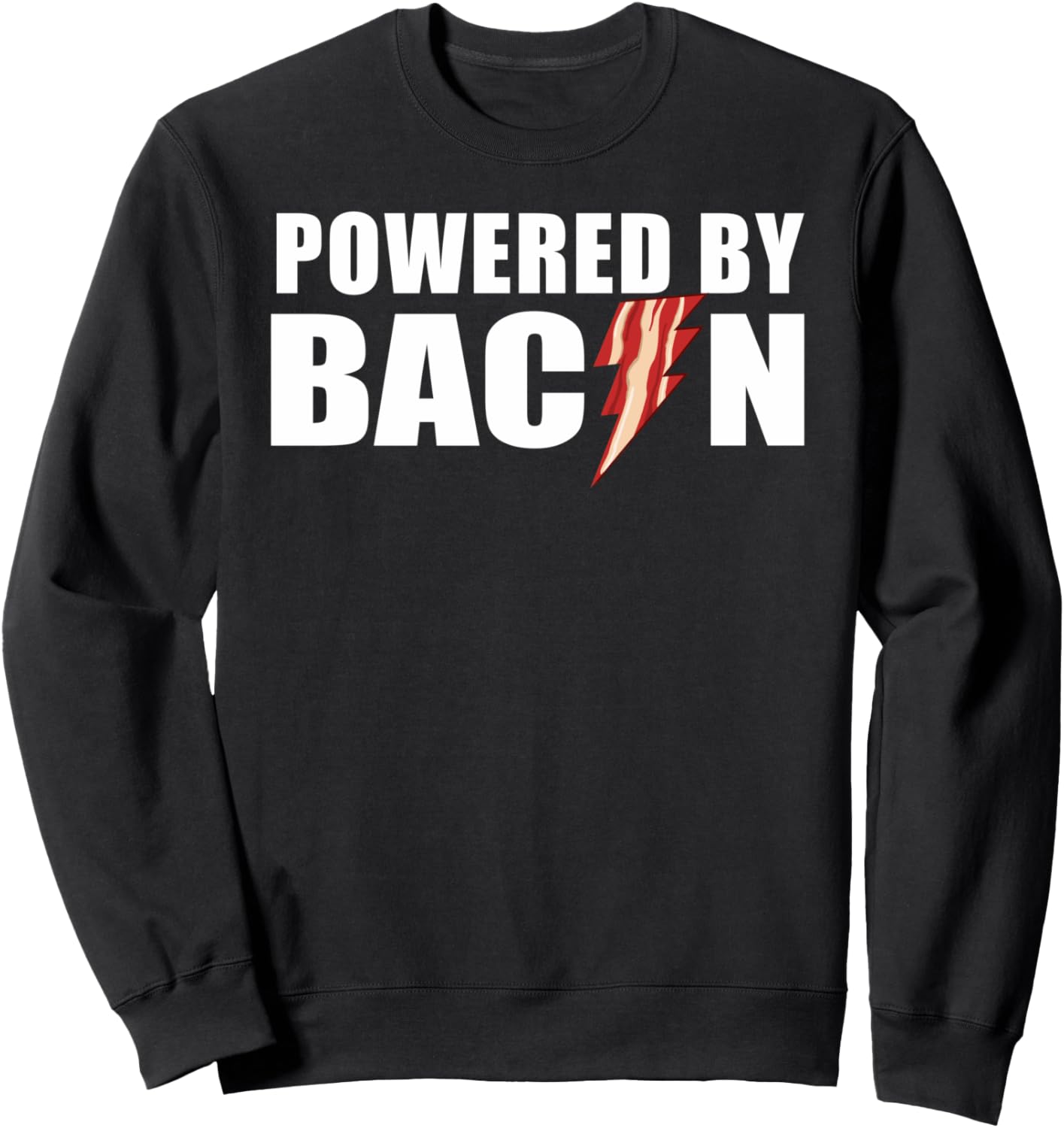 

Толстовка Powered By Bacon Miftees Bacon Tees, черный
