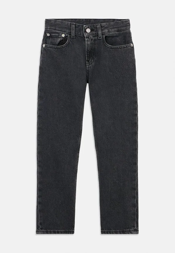 Прямые джинсы унисекс прямого кроя Calvin Klein Jeans, Optic Black