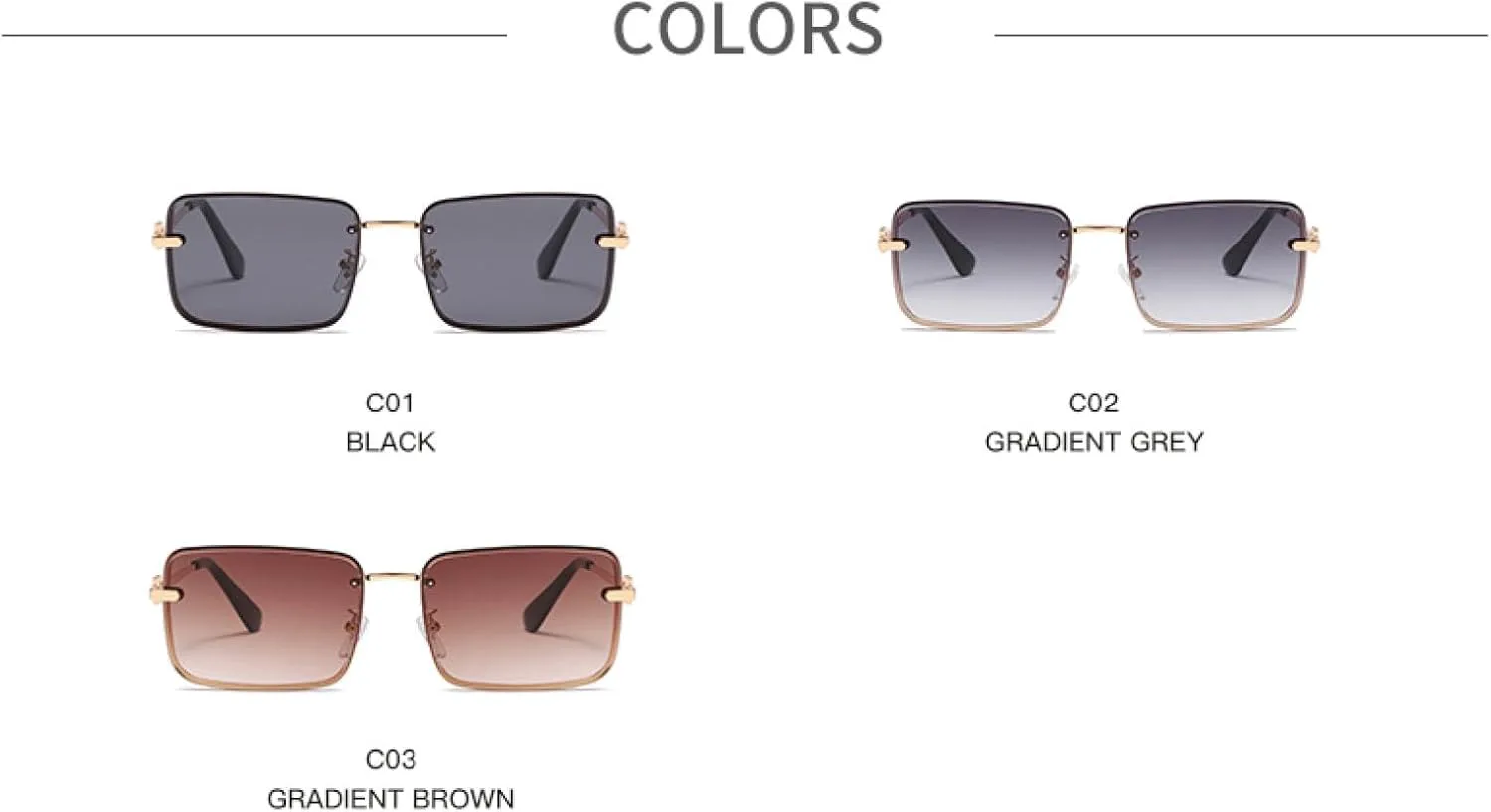 

Солнцезащитные очки с защитой UV400 | Малые без оправы с градиентным переходом | Для женщин и мужчин, для занятий спортом на открытом воздухе и вождения DSVIGF, 01