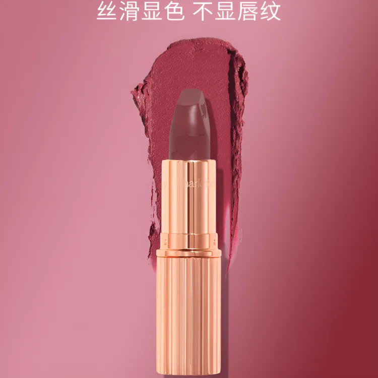Charlotte Tilbury Помада-блеск для губ увлажняющая кремовая CT Love Bedside Talk Collection K.I.S.S.I.N.G Pink Diamond Golden Tube Light Kiss, #NAUGHTY TALK Pink Love — фото 4