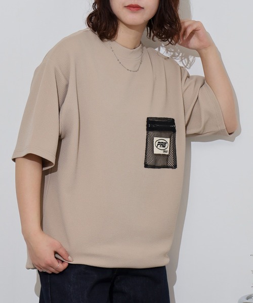 

Футболка с коротким рукавом, жаккардовая ткань Dry Jacquard Spindle FUNALIVE, бежевый