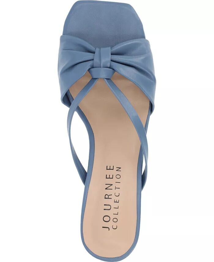 Женские босоножки Starling Two Tone Kitten Heel Dress Sandals Journee Collection, синий — фото 4