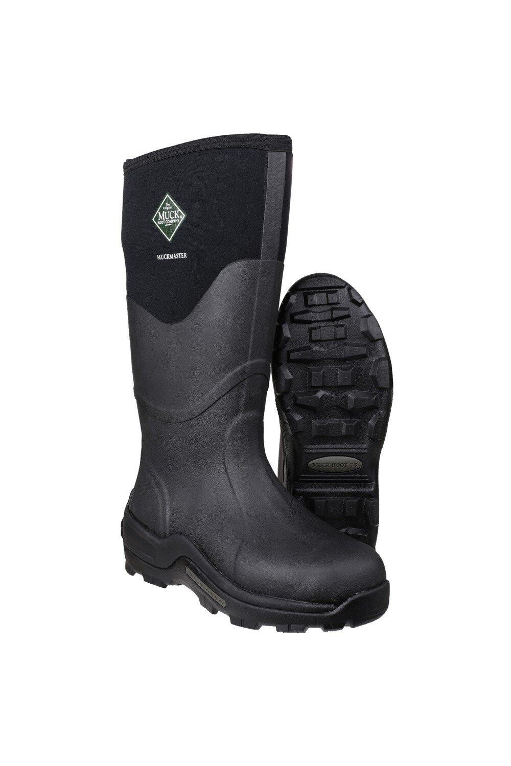 Женские резиновые сапоги Muck Boots Muckmaster Hi с логотипом, черный — фото 3