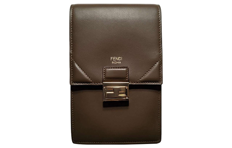 

FENDI Кожаная сумка для телефона через плечо унисекс оливковый