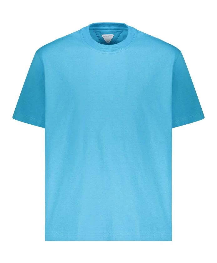 

Вышитая хлопковая футболка Bottega Veneta, синий