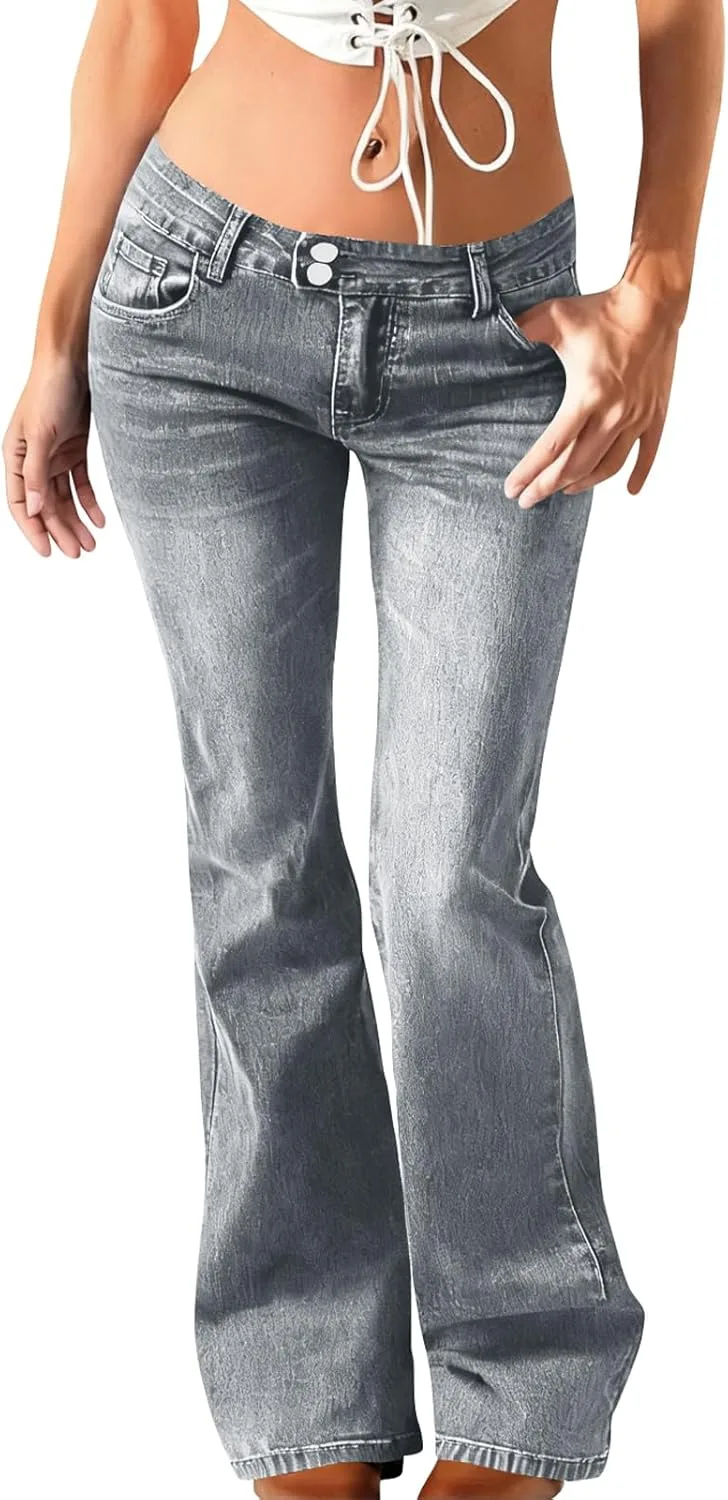 

Брюки-джинсы Bootcut для женщин с эффектом контроля живота