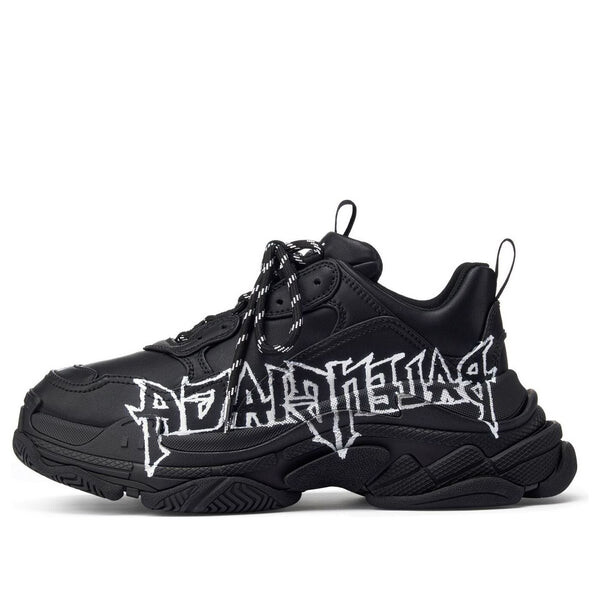 Кроссовки triple s diy metal 'black white' Balenciaga, черный