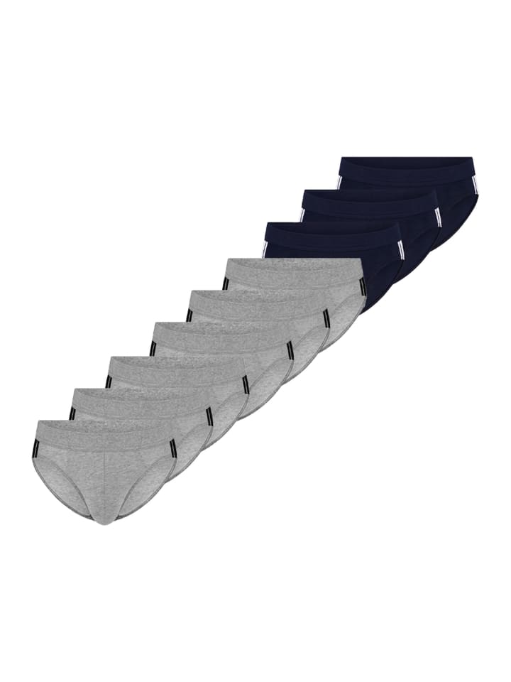 

Schiesser Трусы-слипы Rio 95/5 Stretch - органический хлопок, серо-голубой цвет