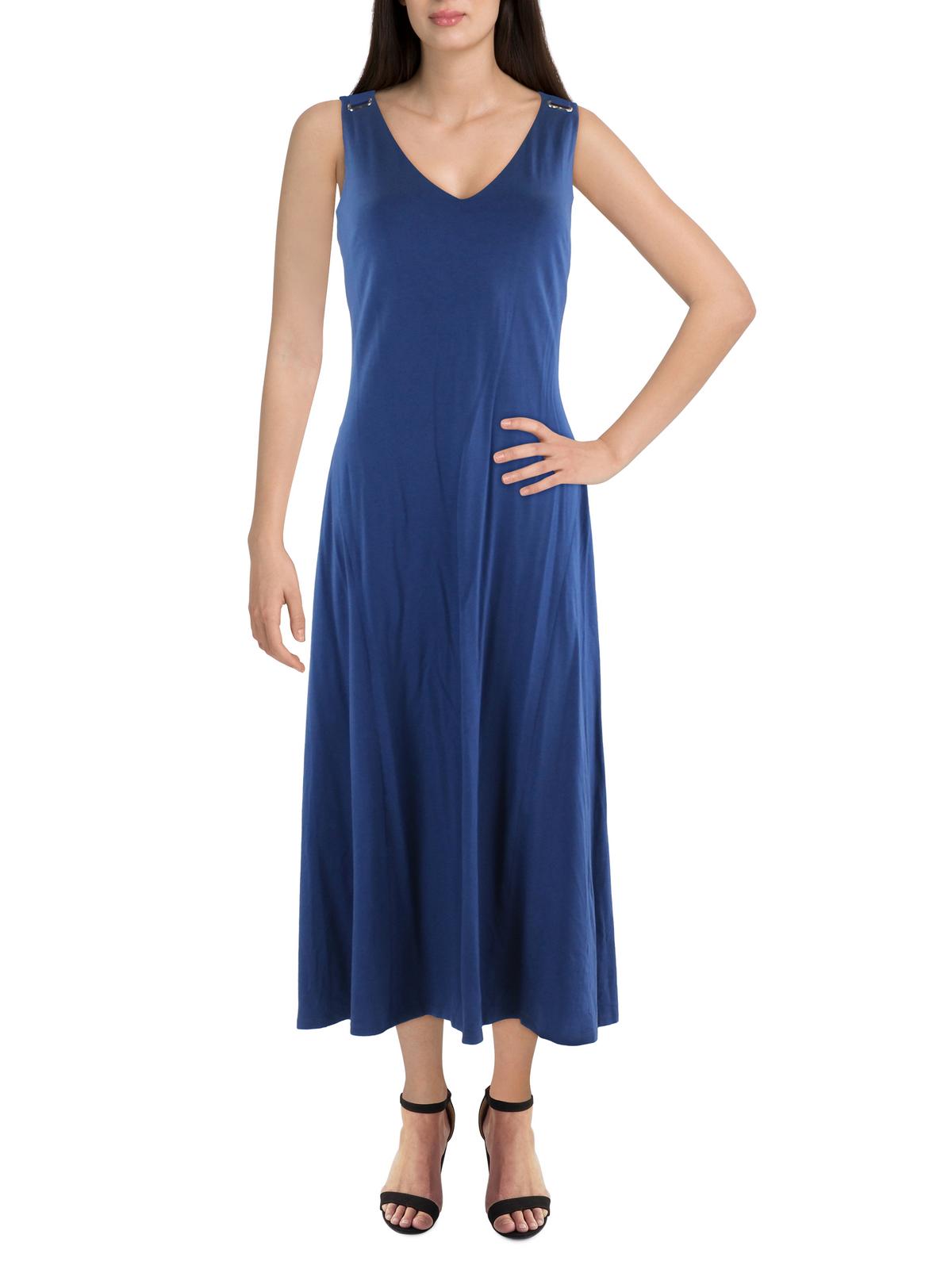 

Женское дневное платье макси-шифт Lauren Ralph Lauren, цвет indigo sia