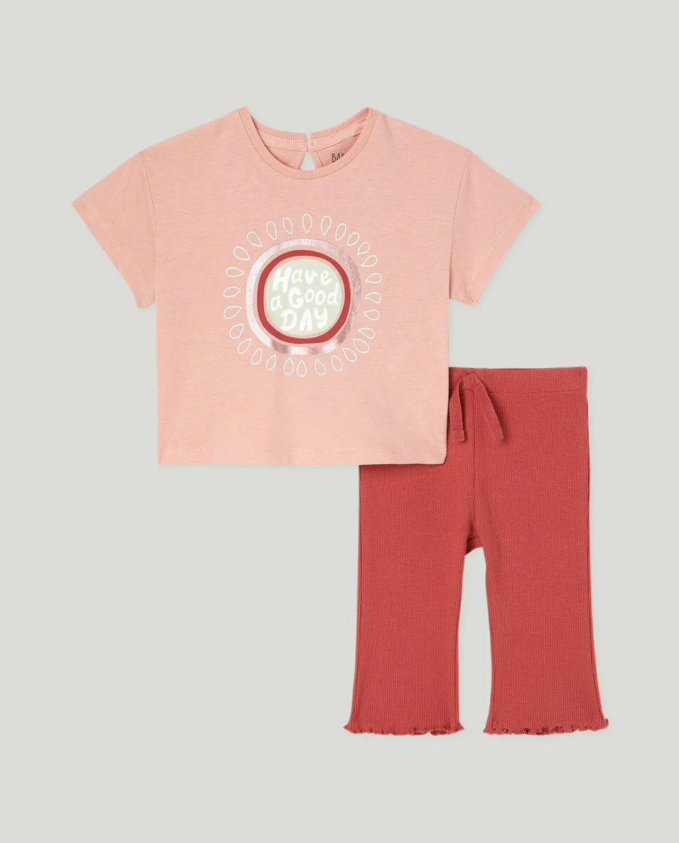 

Комплект из двух предметов для девочки Baby El Corte Inglés, светло-розовый