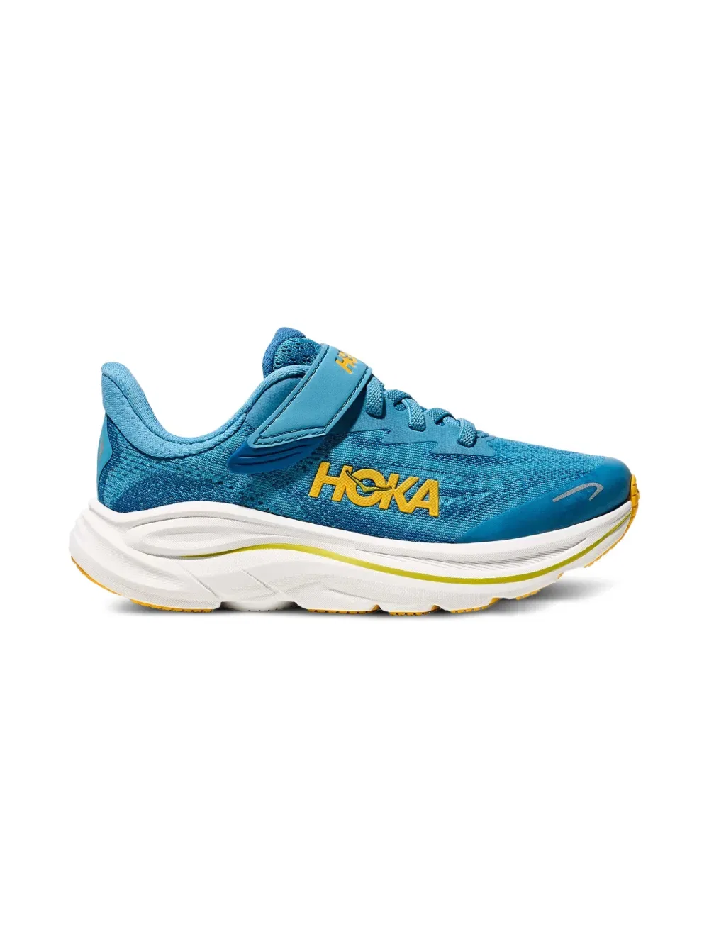 Кроссовки Clifton 10 Hoka Kids, синий — фото 2
