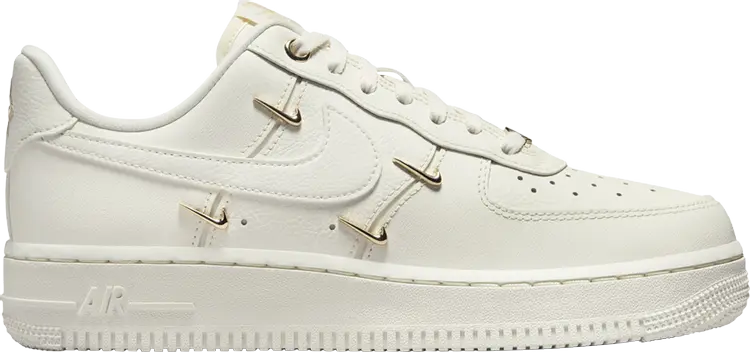 

Кроссовки Wmns Air Force 1 '07 LX 'Mini Swoosh - Metallic Gold', белый