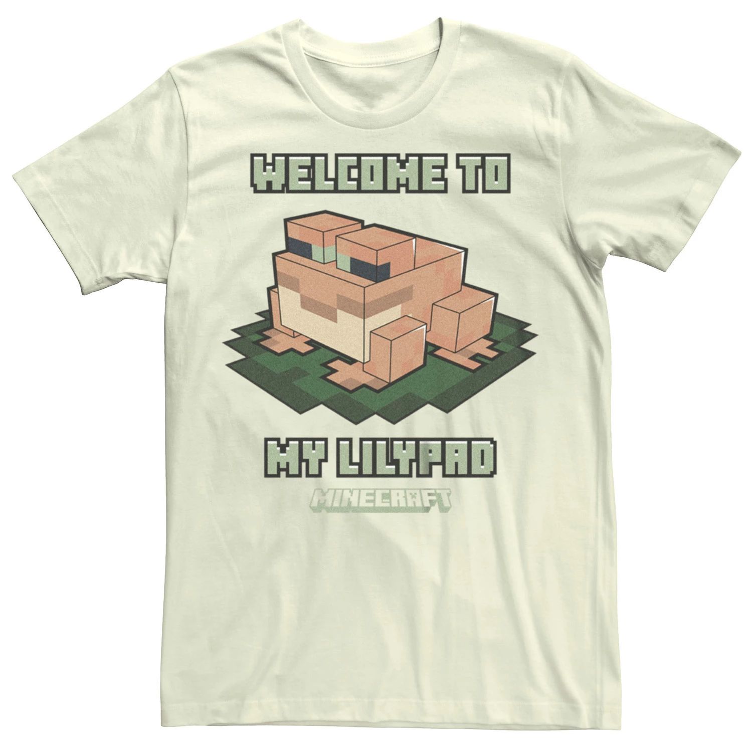 

Мужская футболка с логотипом Minecraft в виде лягушки Welcome To My Lily Pad с графическим рисунком Licensed Character