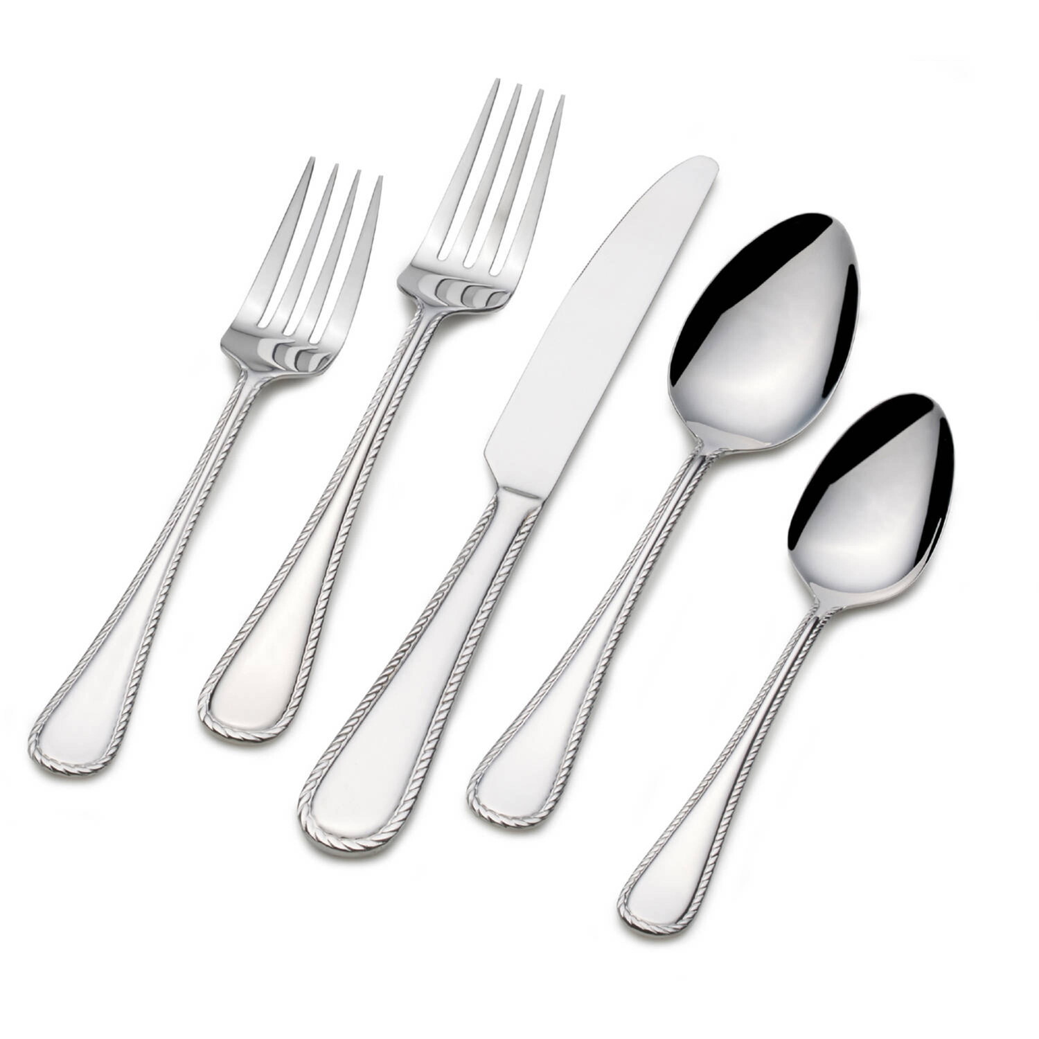 

Набор столовых приборов International Silver, серебряный