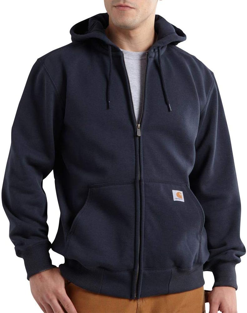 

Толстовка Carhartt Midweight с капюшоном и молнией спереди, New Navy, Синий, Толстовка Carhartt Midweight с капюшоном и молнией спереди, New Navy