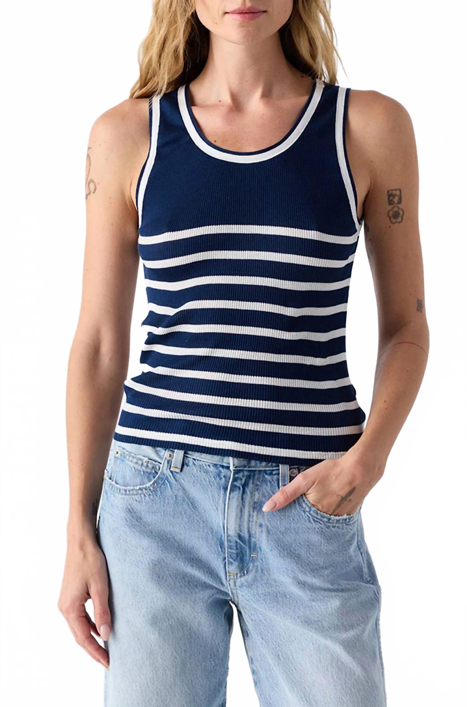 

AMO Майка Lady Love Tank в цвете Neptune/White Stripe
