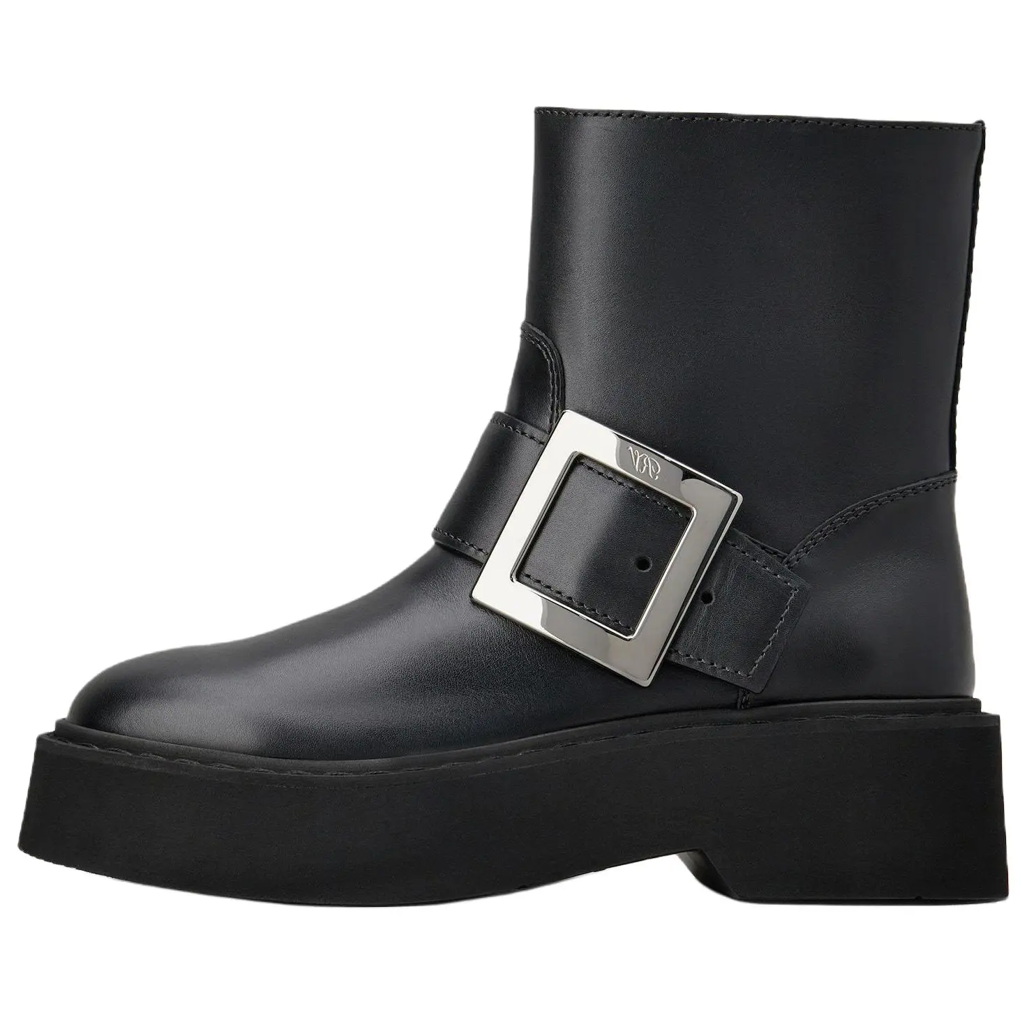 Женские ботильоны на толстой подошве Roger Vivier, Black