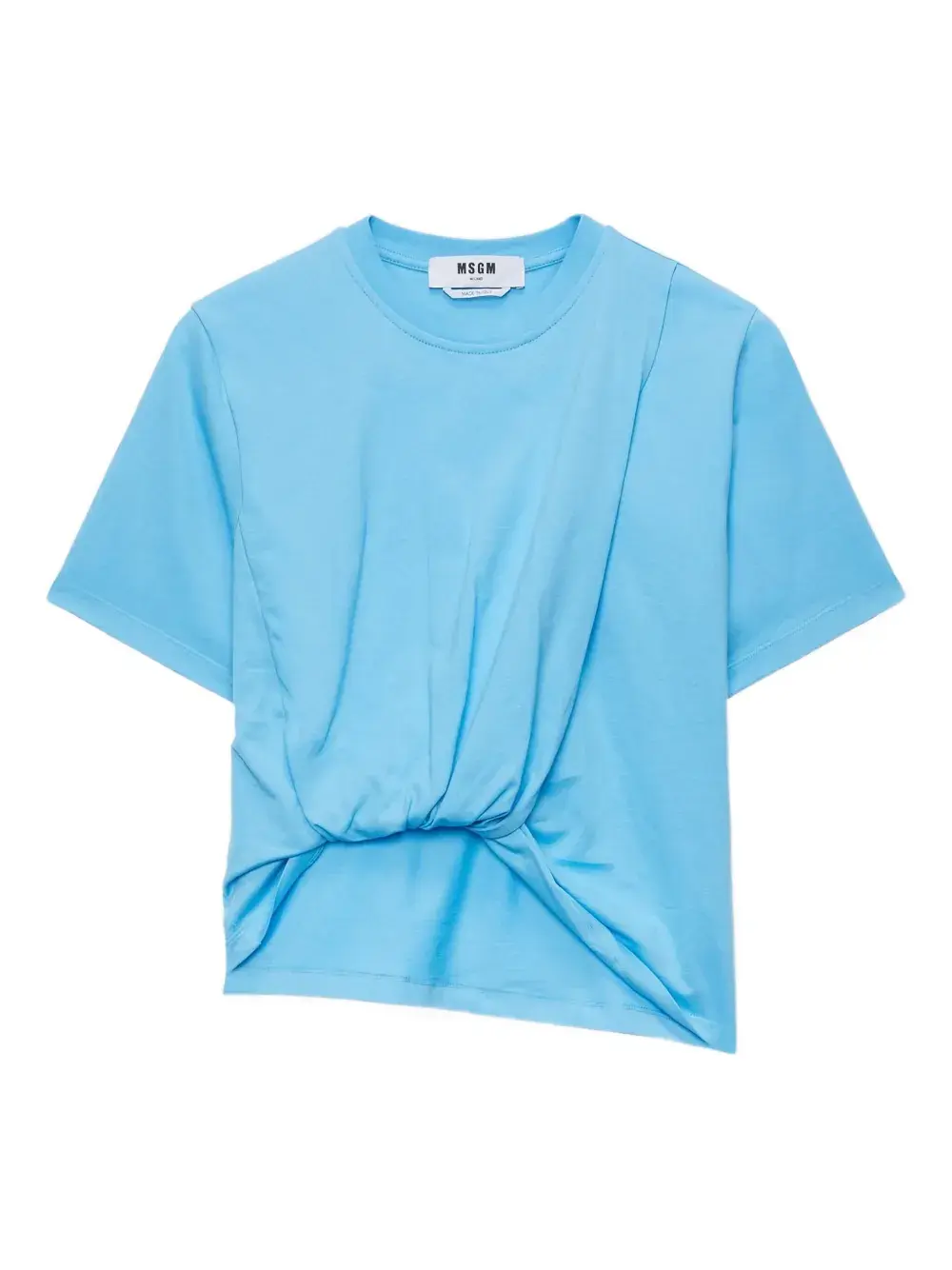 

Футболка с перекрученным элементом Msgm, синий