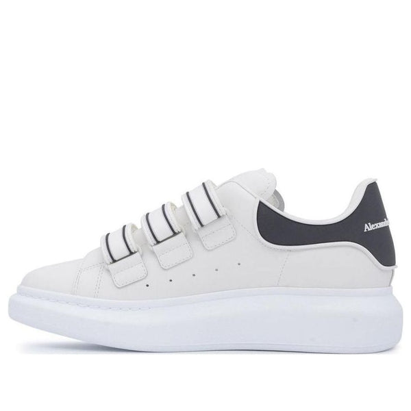 

Кроссовки thick-soled leather sneakers 'beige black' Alexander Mcqueen, бежевый