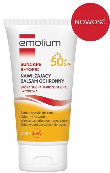 

Emolium, Suncare A-topic, Увлажняющий защитный бальзам Spf50+, 150 мл