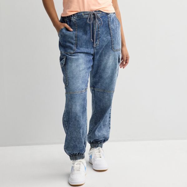 

Брюки-карго с высокой талией для юниоров больших размеров So, цвет dark